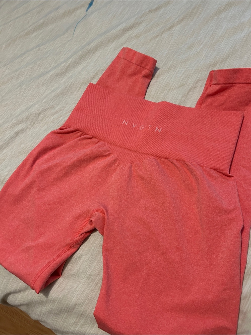NVGTN Coral-Pink High Waist Leggings